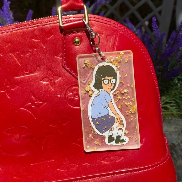 Bob's Burgers Tina Belcher Twerking Dancing & Gold Flakes Keychain Bag Charm - Picture 12 of 16